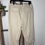 Free People  Beige Ruched Hem Cargo Jogger Pants Size X Small Photo 6