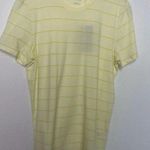 Everlane  Yellow Stripe Short Sleeve Tee Photo 0