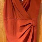 Nectar  Women's Burnt Orange Asymmetrical Lined Cocktail Mini‎ Dress Size Medium Photo 0
