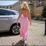 ZARA dress satin effect corset party coctail midi dress Photo 6