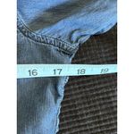 Maurice's  Long Sleeve Denim Shirt Button Up Size M Pockets Gathered‎ Collar Photo 4