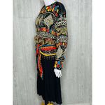carole little Nwt vintage  dress with beaded wrap size 14w geometric design 80s Photo 5