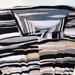 Connected Apparel Women's Size 6 Striped Sleeveless Sheath Dress Photo 4