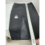 ASOS Womans Excellent Cond. Design Long Jean Skirt 16 Curve Black Slit 0069/X-2 Photo 6