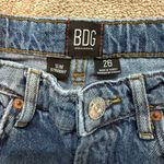 BDG  Medium Wash Distressed Button Fly Slim Straight Jeans Size 26 Photo 3