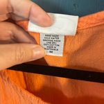 Sleeveless Eucalyptus Vibrant Orange 100% Cotton Long Summer Dress | Size Medium Photo 2