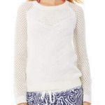 Lilly Pulitzer White Blythe Pullover Sweater Size M Photo 0