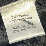 Adam Lippes  Women’s Black Bamboo Cashmere Blend High Low Cowl Neck Sweater Photo 3