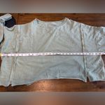 American Eagle  Women’s Oversized Big Hug Reverse Sweatshirt Green Cotton Size S Photo 5