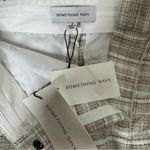 Something Navy  Barbie Tweed Trouser in Beige Combo 2 Photo 9