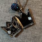 Vera Wang Princess  Crown Locket Pendant Necklace Photo 6
