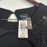 Torrid  Women’s Pullover Lace Keyhole Mock Neck Sweater Classic Black Size 5X NEW Photo 5