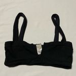 l*space L Pointelle Rib Lee Lee Bikini Top Black Size Small NWOT Photo 7