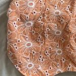 Salant Sz XS Adorable Strapless Crop Top Peach / Coral Eyelet Multiple Photo 1