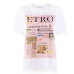 Etro archive print cotton tee White Size 10 Photo 8