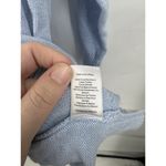 Talbots Blue Ribbon Tie Back Pima Cotton Sweater Women L 3/4 Sleeve Minimalist Photo 4