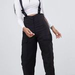 ASOS Utility Pants with Suspenders Black Size 10 Photo 2