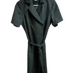 Pendleton  Black Shift Belted Dress 100% Virgin Wool Career Fully Lined Photo 4