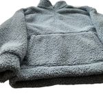 American Eagle Sweatshirt Sherpa Fleece 1/4 Zip pullover Blue Size Small Fuzzy Photo 6