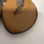 Italian Shoemakers Women’s  Slide/Thong Sandal Tan Felt Feel Leather Sz 8 Photo 3