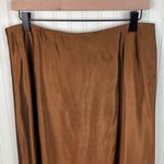 Coldwater Creek Vintage 90s Y2K Bronze Satin Maxi Skirt Size 16 Fairy Grunge Photo 2
