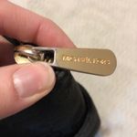 Michael Kors  Signature Tote Canvas Handbag Black LOGO Shoulder Bag Purse Gold Photo 8