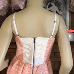 Alice + Olivia  PEACH AND CREAM TIERED TWEED MINI DRESS (6) Photo 9
