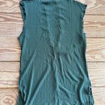 Free People Sleeveless Green Ribbed Top size small Photo 0