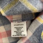 Via Penny Lane Reworked Apparel Drink Wine & Pet My Dog Button Up Flannel Shirt Red Size M Photo 4