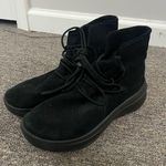 Skechers Black Suede Sky High Sneakers Size 9 US Photo 0