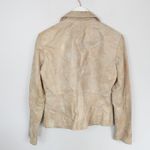 Vintage Y2K New York & Company Copper Gold Shimmer 100% Leather Blazer Size 2 Photo 1