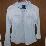 American Eagle AEO Western Denim Snap Button Down Photo 2