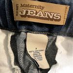 Old Navy  maternity denim shorts distressed sz 2 Bermuda Drawstring Elastic Photo 3