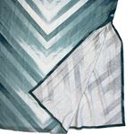 Chico's Chico’s Ombré Turquoise & White Chevron Slit Maxi Skirt Size 12 (Chico’s 2) Photo 2