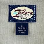 Tommy Bahama ‎ Silk Shirt Women's Size M Button Up Camp Shirt Olive Green READ Photo 4