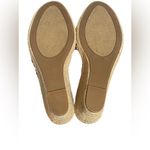 Sugar Hundreds Wedge Sandals Fabric Natural Multicolor Beach Stripe Size 8.5 Photo 6