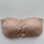 Spanx  Bandeau Undie-tectable Strapless Bra Lace 30031R Nude Tan Size Medium Photo 1