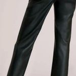 Avec Les Filles  black leather straight leg pants Photo 1
