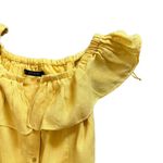 ZARA Linen Off The Shoulders Dress Photo 2