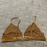 SKIMS  Sparkle Glissenette Front Close Triangle Bralette Tan Brown Chai 3X NWT Photo 1
