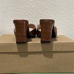 Brown Heeled Mules Size 11 Photo 3