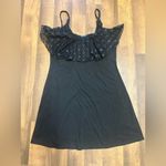 Xhilaration Black Ruffled Sleeveless Blouse Photo 4
