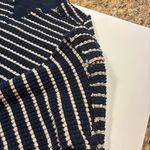 American Eagle  Outfitters Navy and Cream Striped Sweater, very Oversized (S). Photo 3
