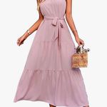 Summer /fall Maxi Sun Dress Pink Size M Photo 2