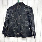 JM Collection Jean Jacket Women 10 Embroidered Denim Casual Style 100% Cotton Photo 3