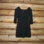 Diane Von Furstenberg  Black Lace Mini Dress Photo 4