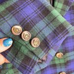 Susan Bristol Vintage  100% wool plaid blazer jacket Photo 2
