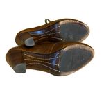 Frye BROWN DISTRESSES LEATHER HIGH HEEL "MIRANDA" LACE UP SHOES (8M) Photo 4