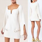 Alexis Cream Azize Split Sleeve Chain Mini Dress Size Small Photo 1