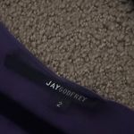 JayGodfrey Purple and Pink Ombre V Neck Open Arm Silk Blouse Size 2 Photo 7